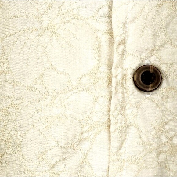 Disney Parks Hawaiian Shirt Mickey Mouse in Paradise Tan XXL Mens Beach Tiki - Picture 8 of 11